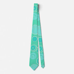 Big Bubblegum Bubbles Everywhere Teal Thank You Neck Tie