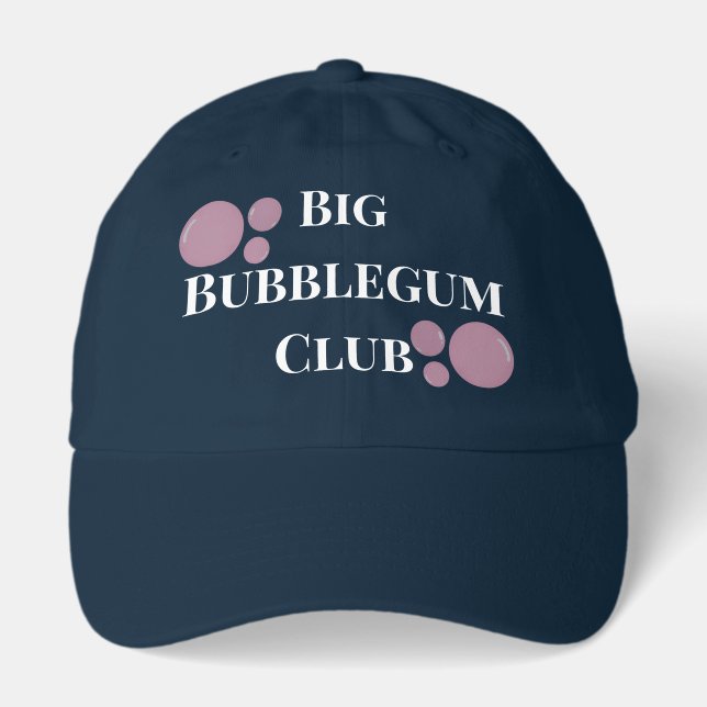 "Big Bubblegum Club" Bubbles BFF Funny Joke Hat (Front)