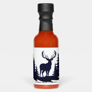 Big Buck Among Pine Trees Vector  Hot Sauces