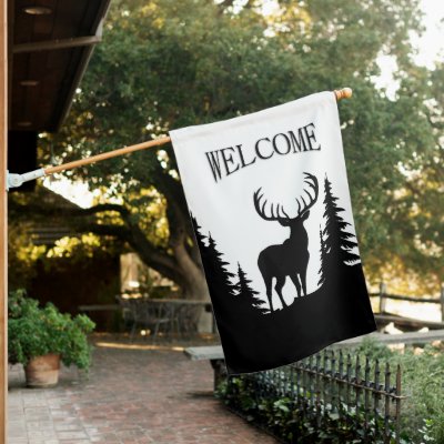 Big Buck Among Pine Trees Vector 