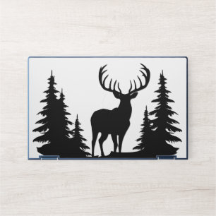 Big Buck Among Pine Trees Vector HP Laptop Skin