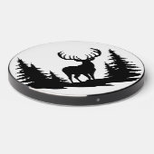 Big Buck Among Pine Trees Vector  Wireless Charger (Front 2)