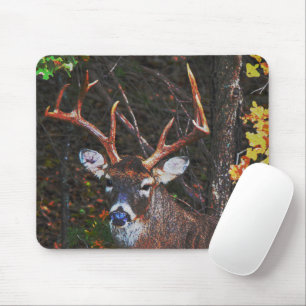 Big Buck Deer Antlers Nature Mouse Pad