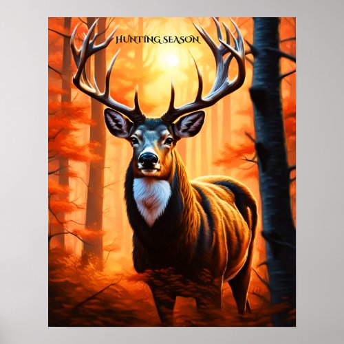 Big Buck Deer Design Poster