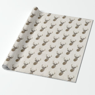 Big Buck deer head Wrapping Paper