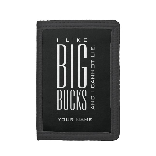 BIG BUCKS custom monogram wallets (Front Vertical)