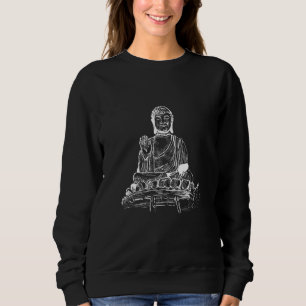 Big Buddha Statue in Lotus Position Sweatshirt