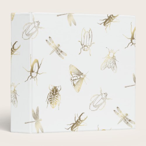 big bugs pattern 3 ring binder