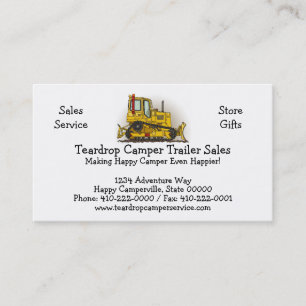 Big Bulldozer Dozer Business Card