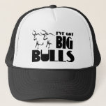 Big Bulls - Funny Farmer Trucker Hat at Zazzle