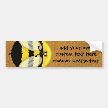 Big Bumble Bee Custom Bumper Sticker by Specialeetees at Zazzle