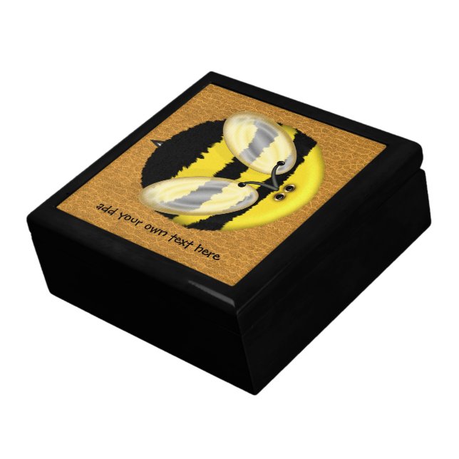 Big Bumble Bee Keepsake Box (Side)