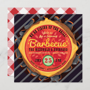 Big Burger Barbecue Invitation