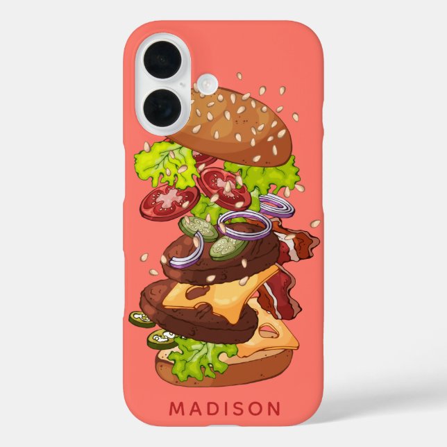 Big Burger custom name phone cases (Back)