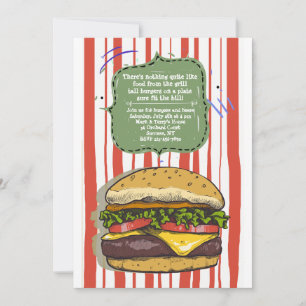 Big Burger Invitation