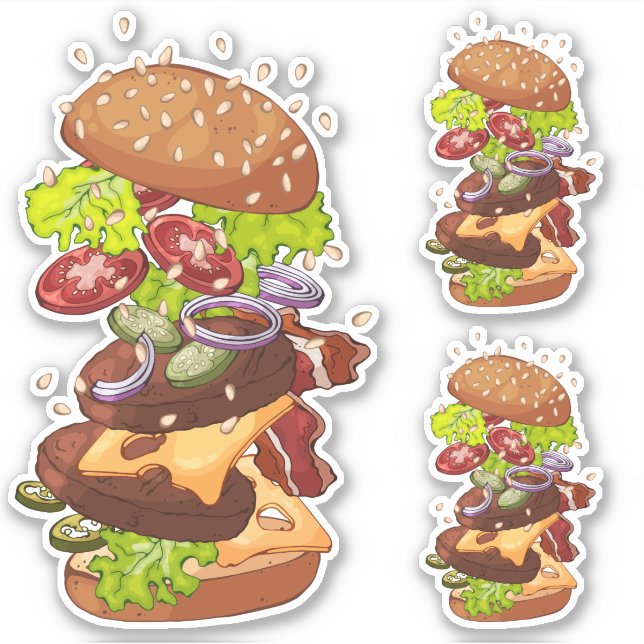 Big Burger Sticker (Front)