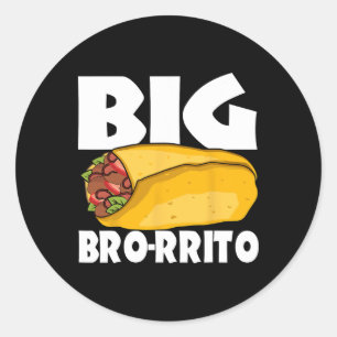 Big Burrito Mexican Food Cinco De Mayo Classic Round Sticker