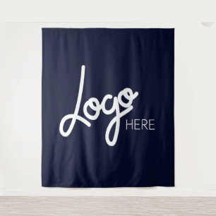 Big Business Logo Modern Minimalist Blue Backdrop