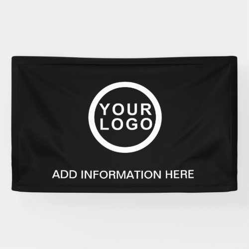 Big Business Logo Professional Black White Banner