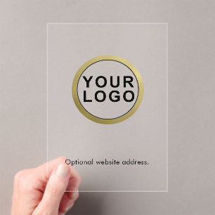 Big Business Logo Website Corporate Event Acrylic Invitations