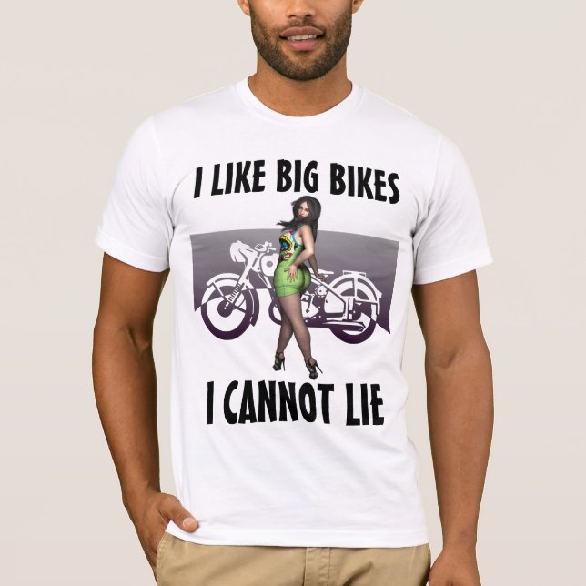 BIG BUTT BG BIKES Motorcycle Biker T-shirts (Front)