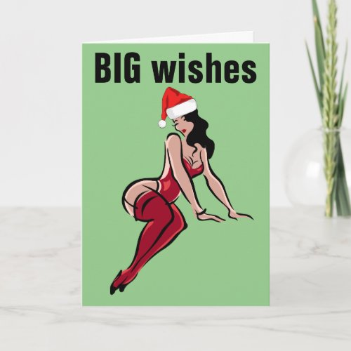 BIG BUTT GIRL ART CHRISTMAS CARDS