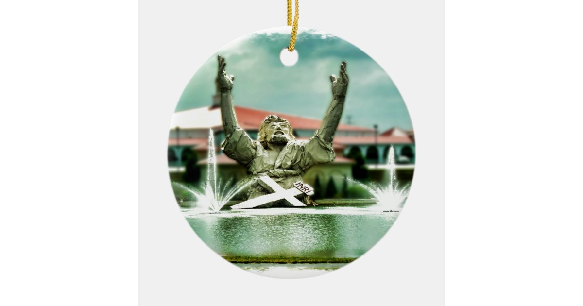 Big Butter Jesus Touchdown Jesus Ceramic Ornament Zazzle