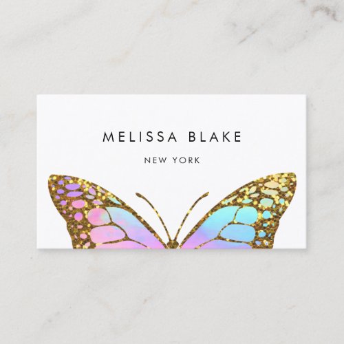 big butterfly business card