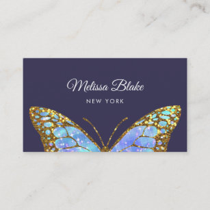 big butterfly design business card