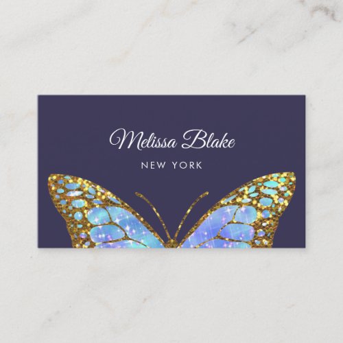 big butterfly design business card