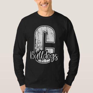 Big C Bulldogs School Sports Fan Team Spirit Masco T-Shirt