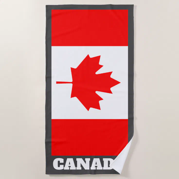 Canadian Flag Beach Towel 