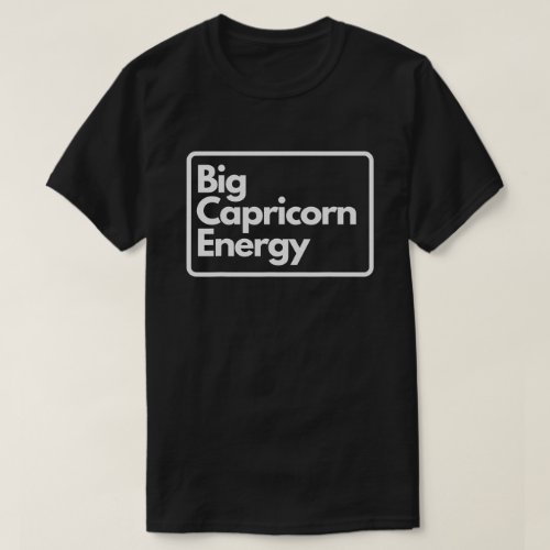 Big Capricorn Energy Zodiac Astrology Flower T_Shirt