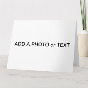 Big Card (28 cm) Photo or Text - Create Your Own