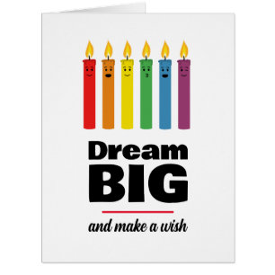 BIG CARD - 8.5 x 11 - Cute Birthday Candles