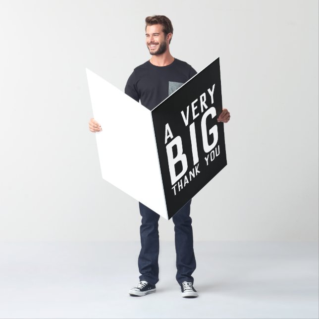 Big Card, Big (18" x 24") BIG THANK YOU OVERSIZED  Card (In Situ)