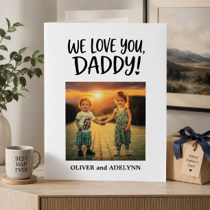 BIG CARD Happy Father’s Day Daddy Photo Love
