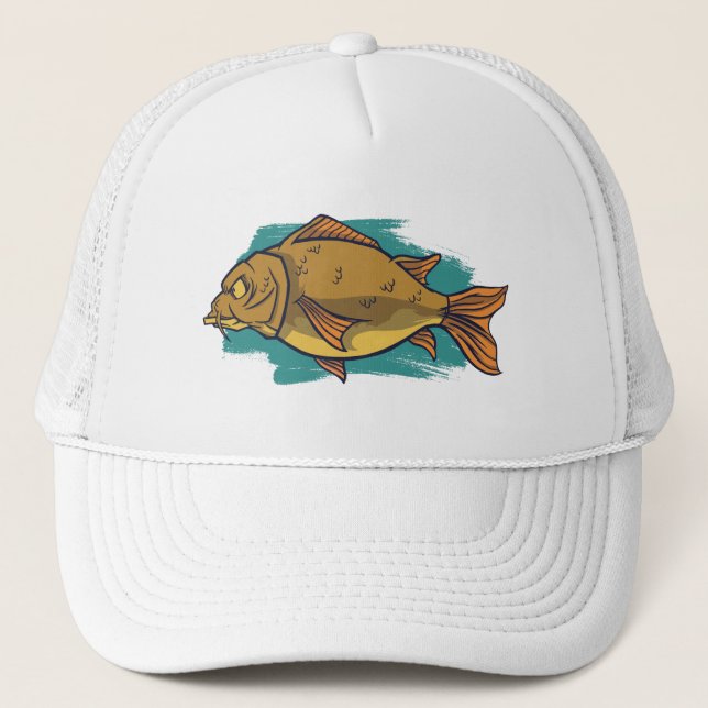 Big Carp Fish Trucker Hat (Front)