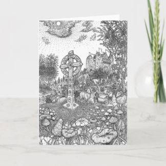 Big Castle Cross Greeting Card