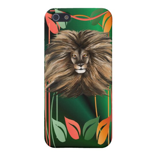 Big Cat and Colorful Jungle iPhone SE/5/5s Case
