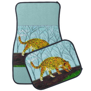 Big Cat Art Jaguar Car Floor Mat