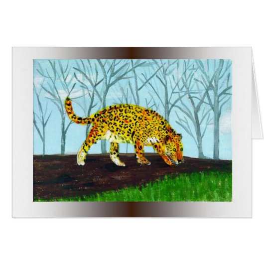Big Cat Art Jaguar Cards (Front Horizontal)