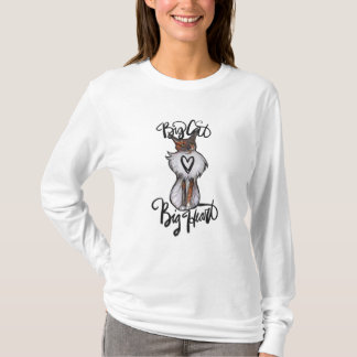 Big Cat Big Heart Maine Coon Dilute Calico T-Shirt