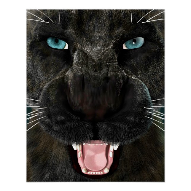 Big Cat Black Panther Poster (Front)
