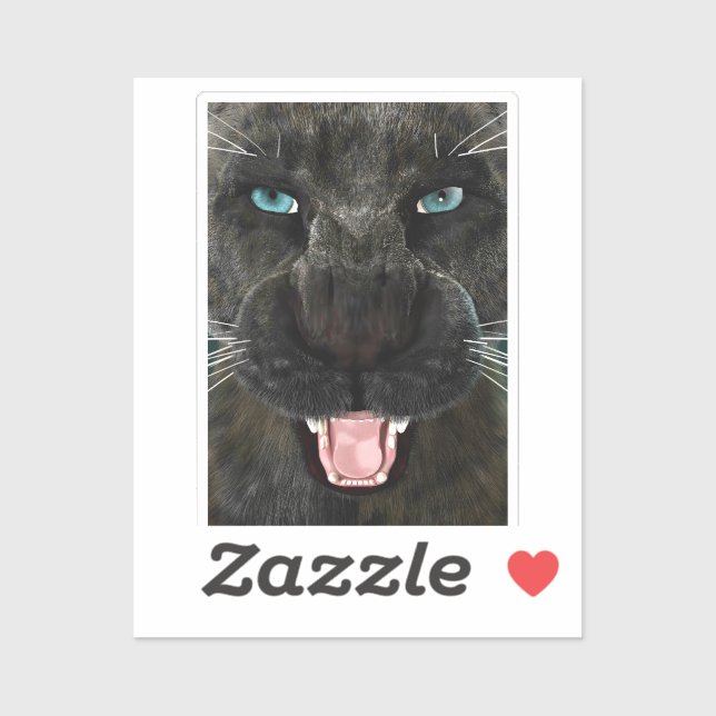 Big Cat Black Panther Sticker (Sheet)