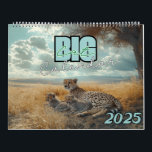 Big Cat Calendar 2025<br><div class="desc">Product Highlights: Two sizes: 11" x 8.5" (matte finish) and 14" x 11.5" (glossy finish) High-quality, vivid images printed on premium paper Spiral binding for easy month-to-month flipping Centered hole for hassle-free wall hanging Small QR codes on the back for a modern twist This 2025 Big Cat Calendar is the...</div>