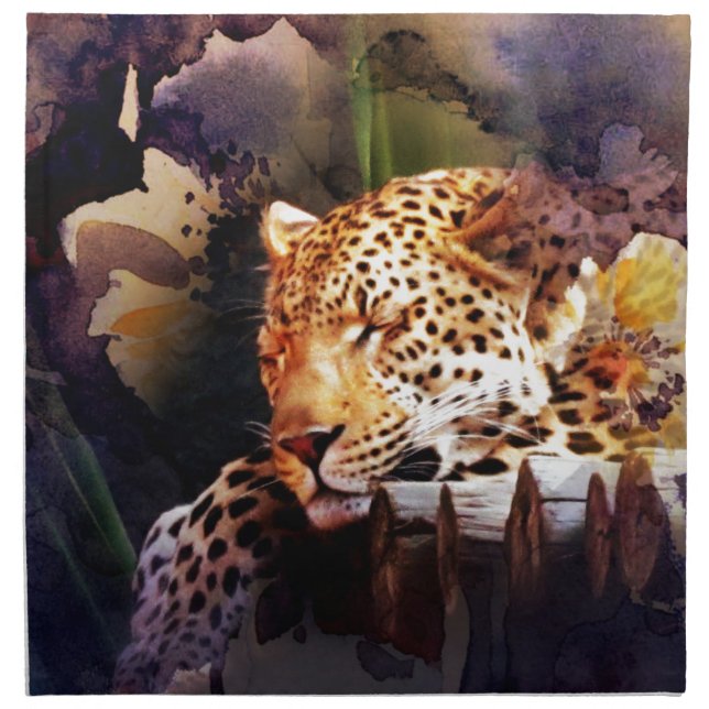 Big Cat Cloth Napkin (Front)
