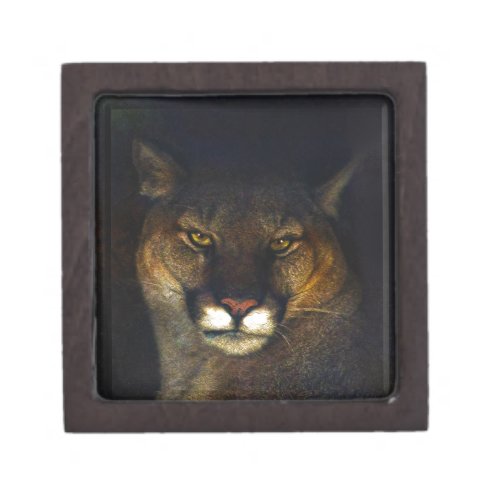 Big Cat Cougar Mountain Lion Art Design Gift Box