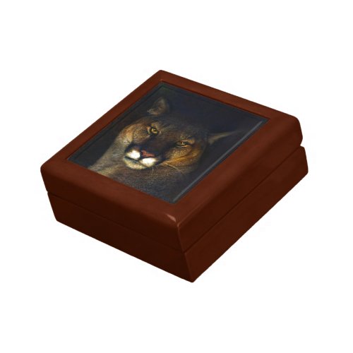 Big Cat Cougar Mountain Lion Art Design Jewelry Box