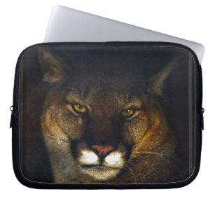Big Cat Cougar Mountain Lion Art Design Laptop Sleeve